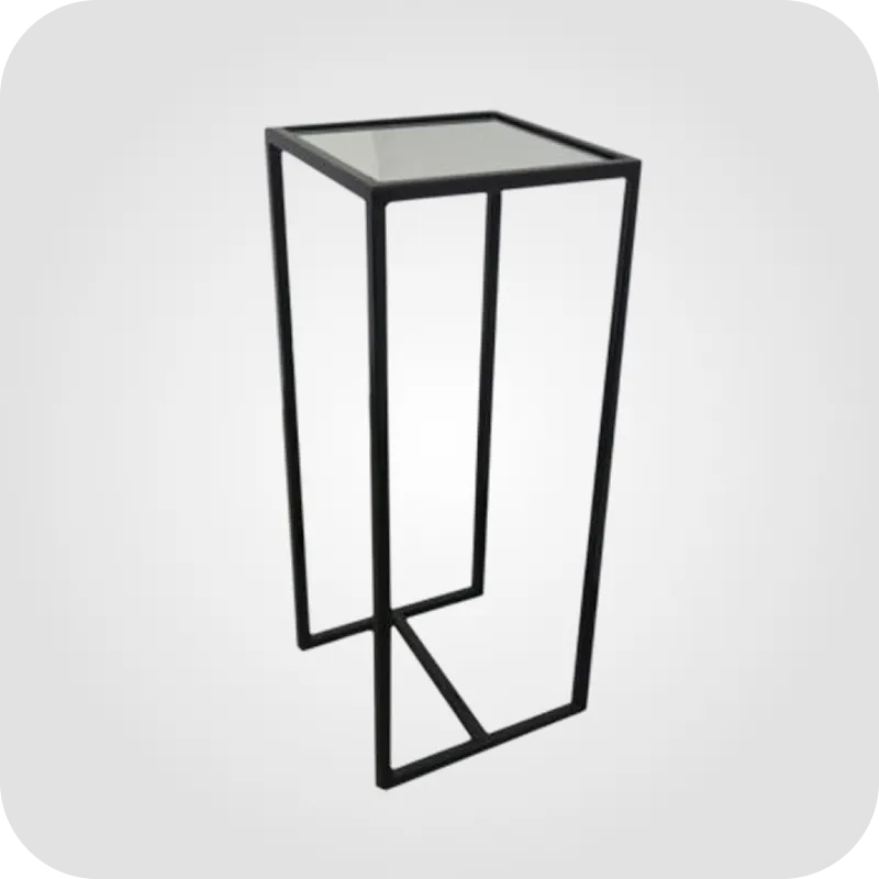 Black metal high table