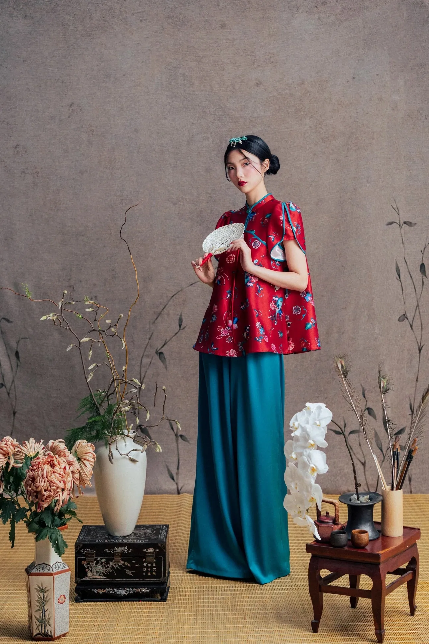 Ngọc Diện Set - Red & Green