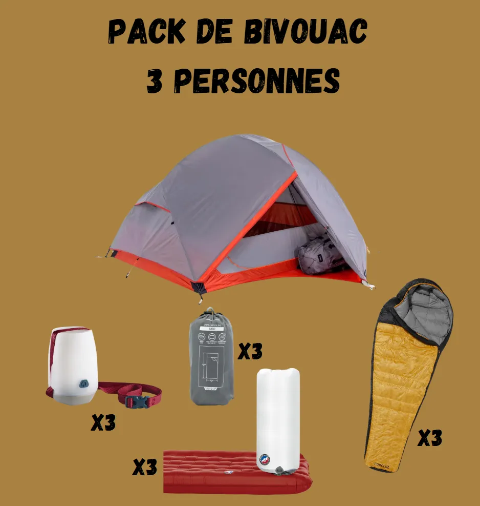 Pack de Bivouac - 3 personnes