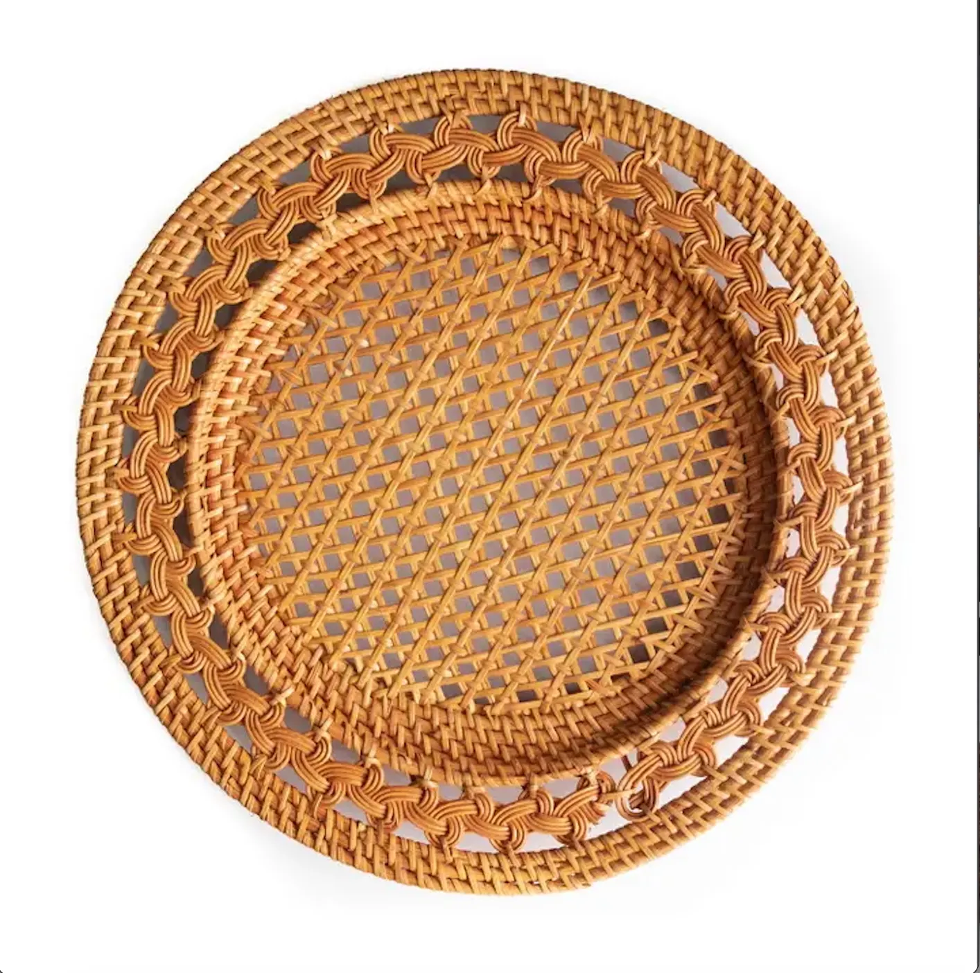 Harvest Wicker Charger