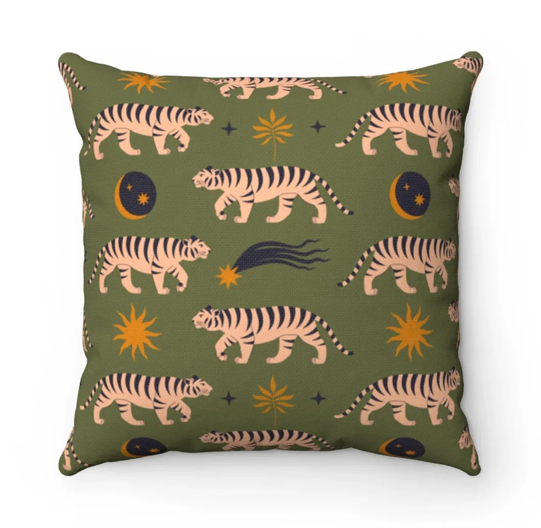 Tiger Throw Pillow
