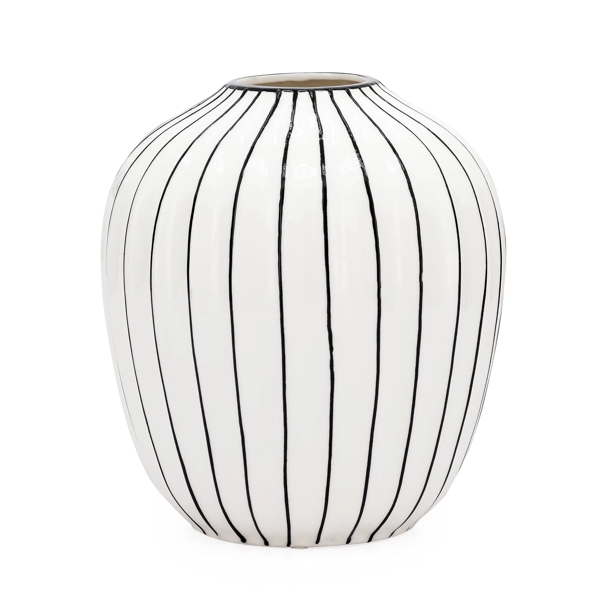 Abstract Striped Vase