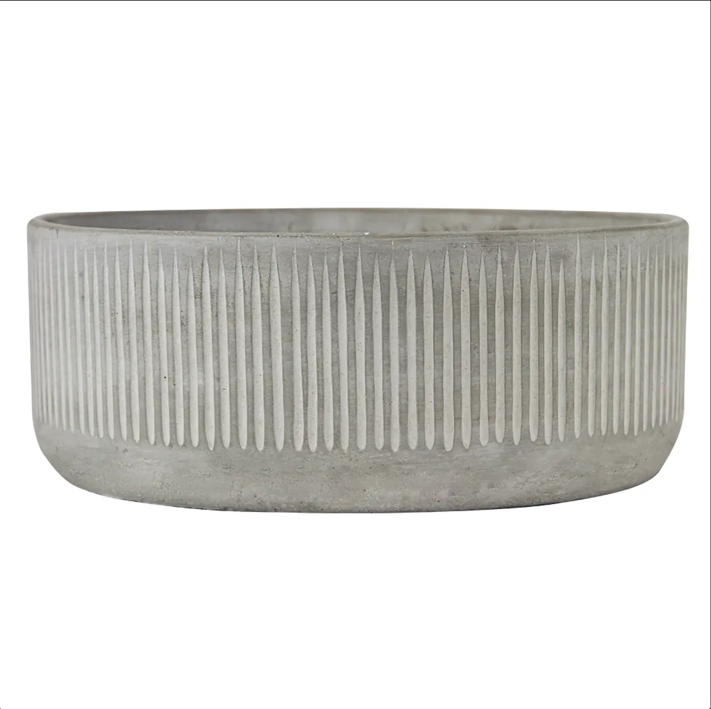 Fluted Ceramic Planter