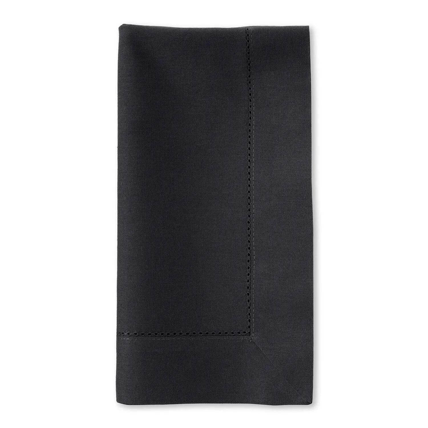 Hemstich Black Napkin