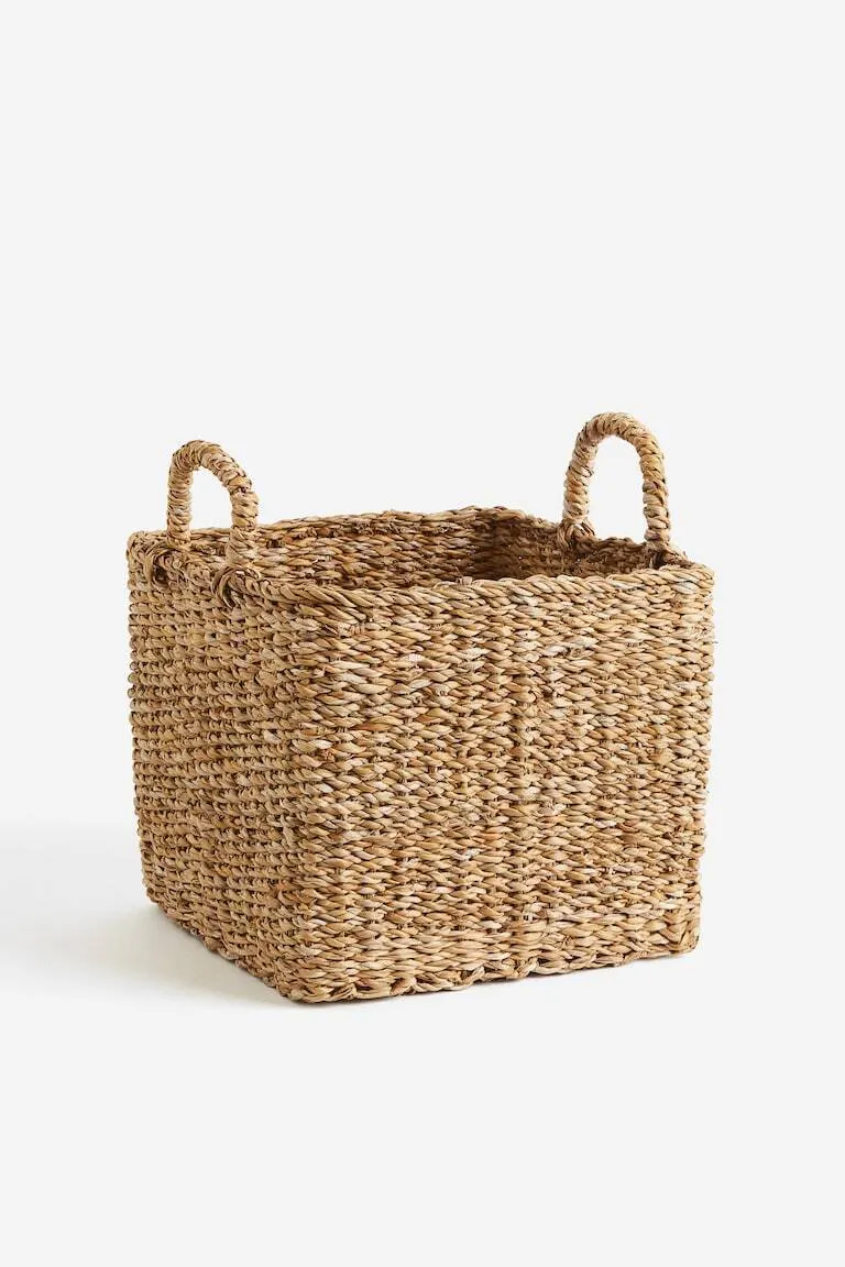 Braided storage basket