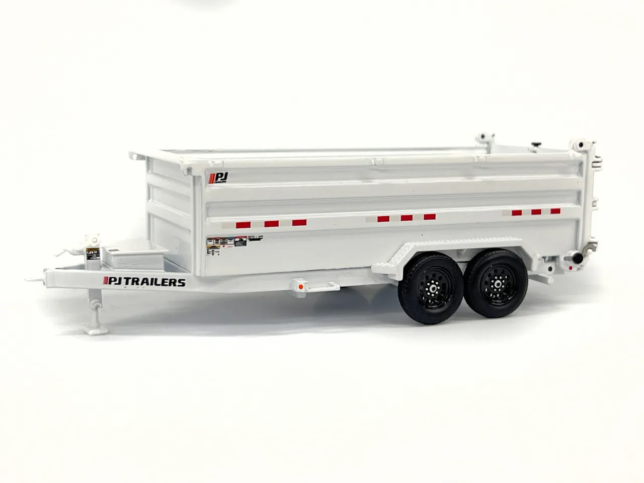 Dump Trailer 7x12 7500lbs MAX White Large ( POA9AFA ) (2 5/16" Ball)