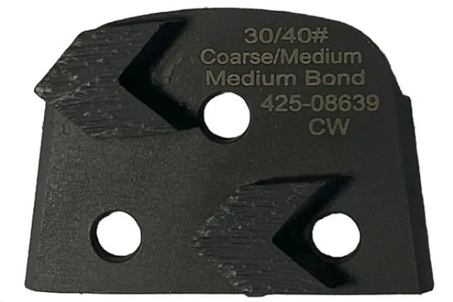 Double Arrow Trapezoid, Gray( SET OF 3)Coarse/Med. 30/40 Aggrssive Coating Removal