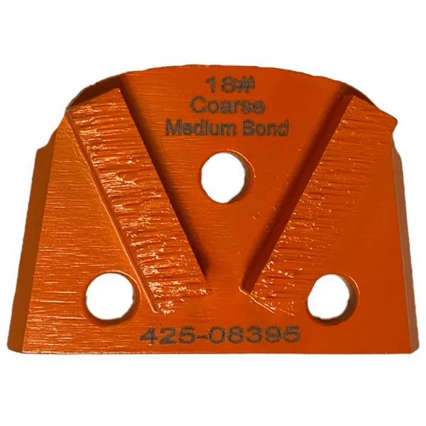 Diamond Trapezoid, Orange(SET OF 3)Coarse,Med Bond #18 Heavy Leveling and Surface Prep.