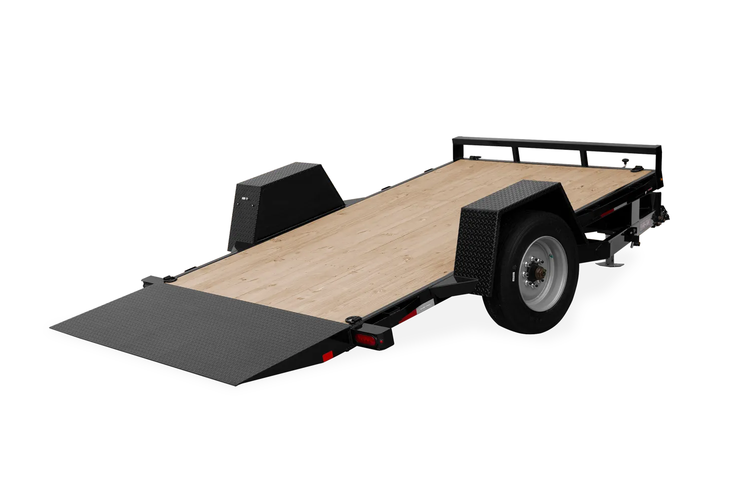 360 view Trailer, Tilt, 6x12,1axle,(Black)( 54790H) (2" Ball)