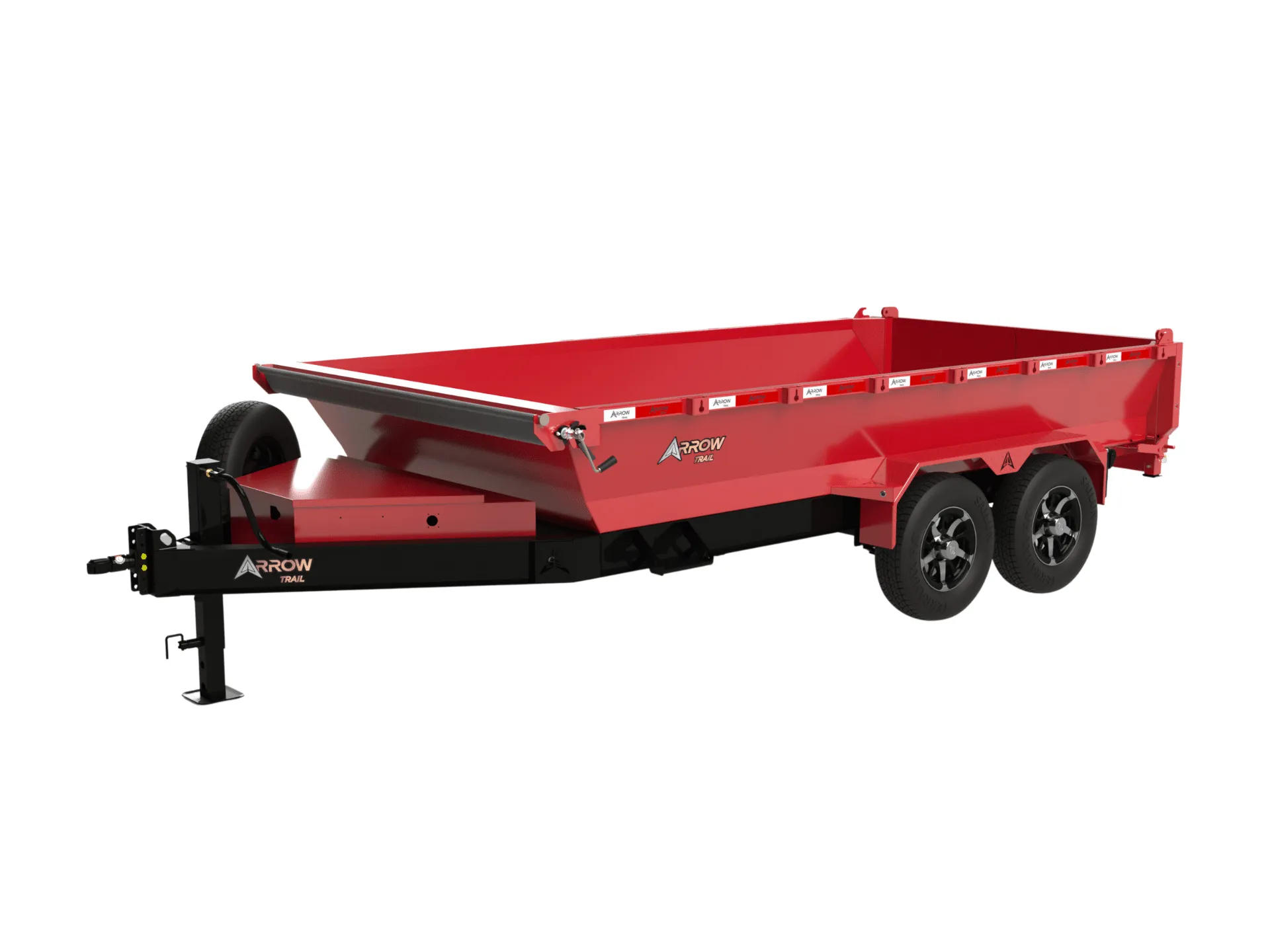 Dump Trailer 5x10 4000lbs MAX Red Small ( KHA-8C3A) (2 5/16" Ball)