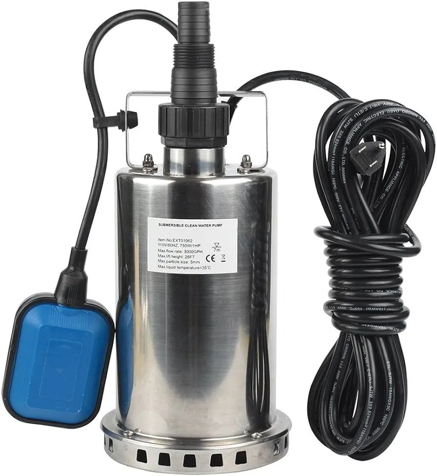 Pool Pump, 2" Submersible 3000 GPH