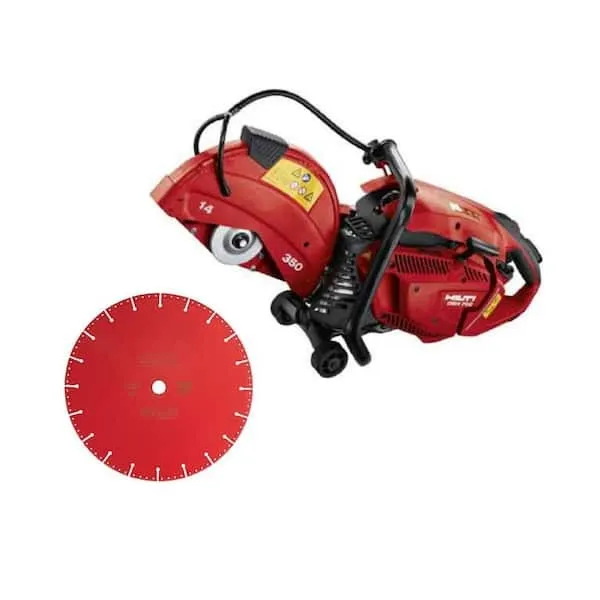 Saw, Concrete Cutoff 14" (Hilti) (Red) Mounted on CART