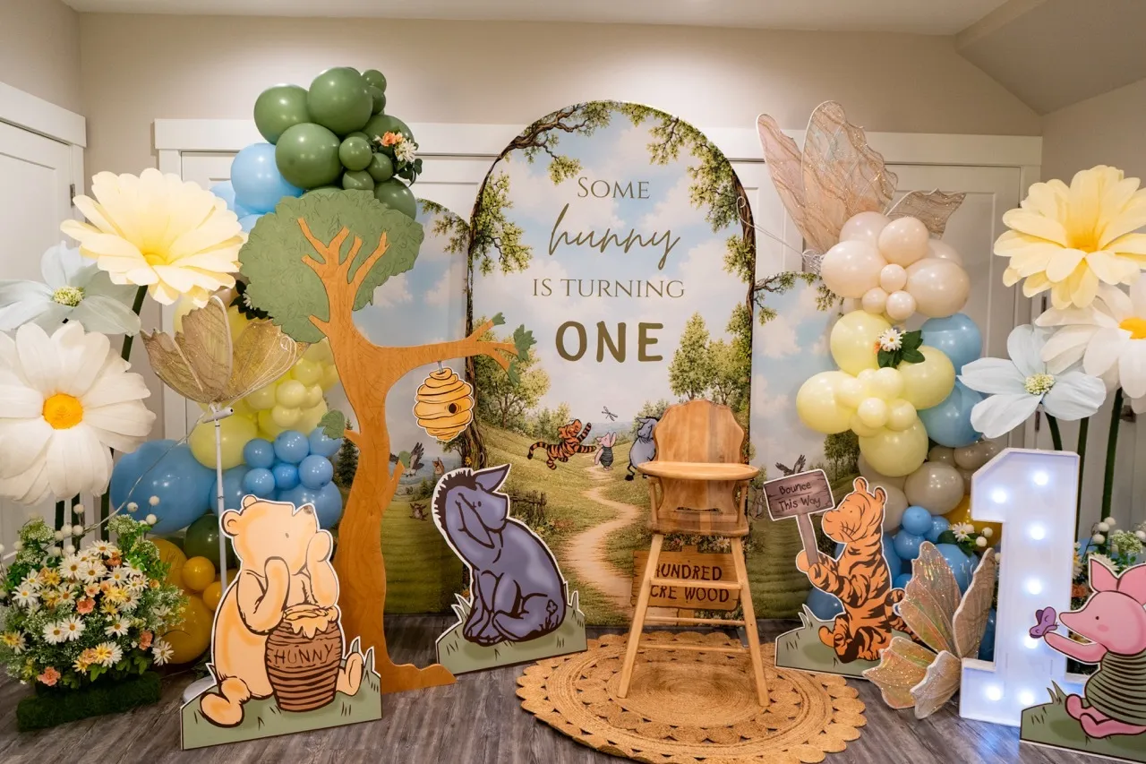 Winnie the Pooh Some Hunny is Turning One