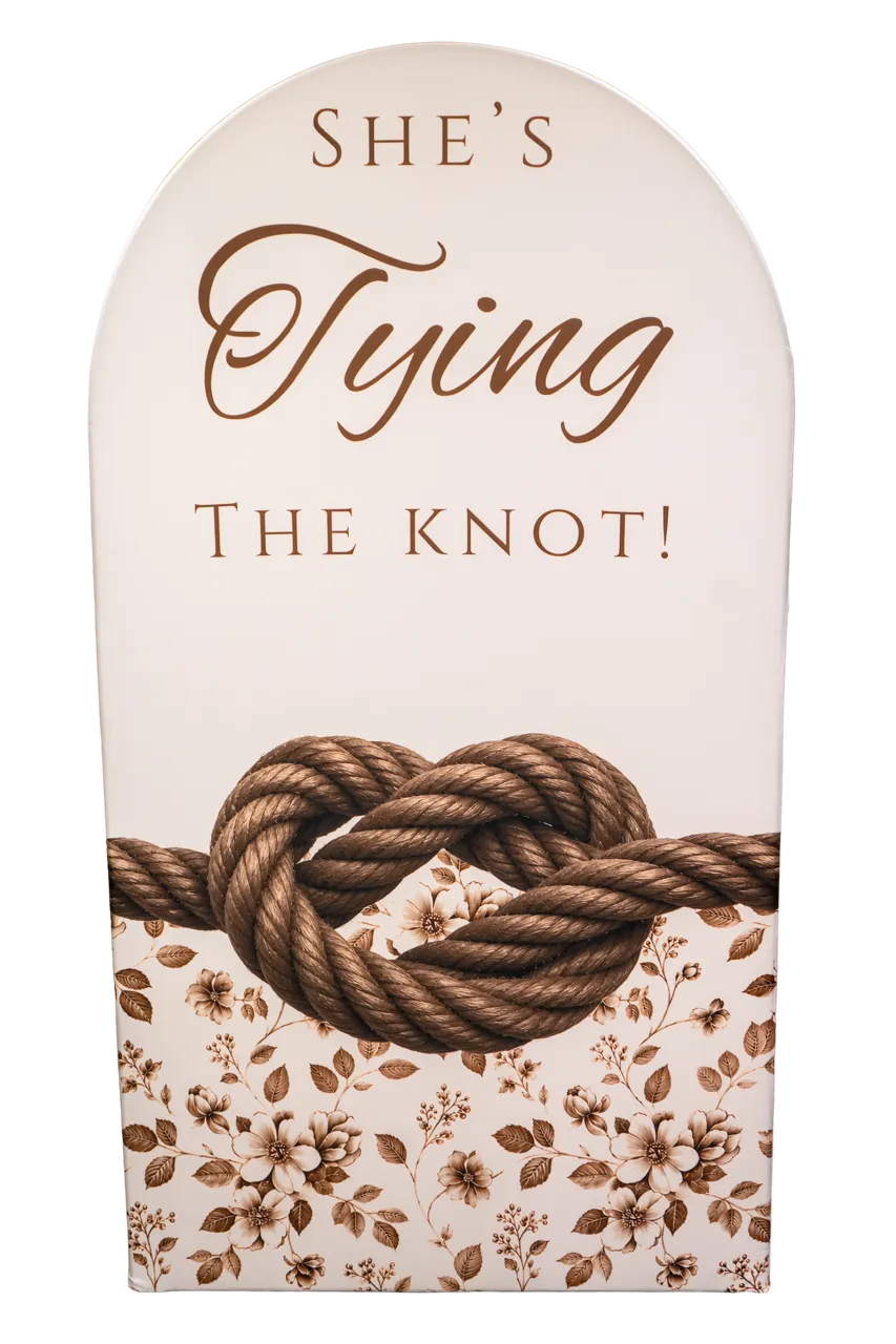 She's Tying the Knot Dark Brown 7.2ft Arch Cover