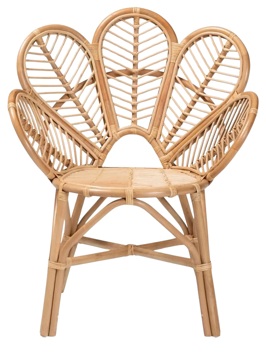 Eliava Rattan Chair in Natural Brown