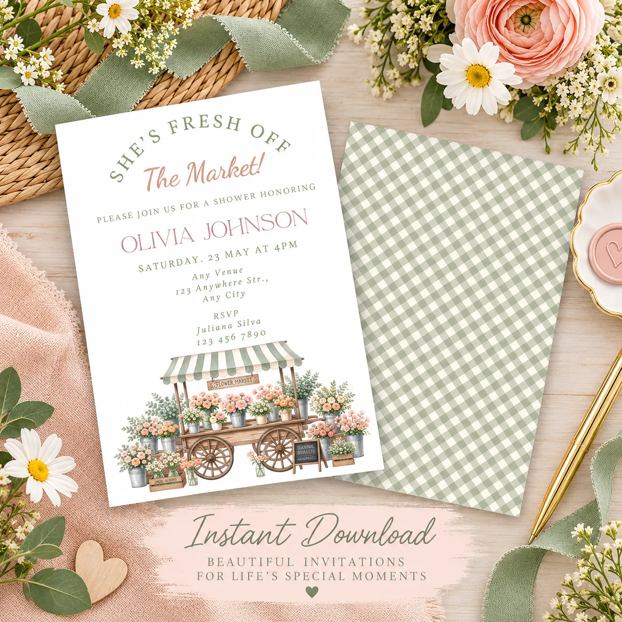 She's Fresh off The Market Invitation 1
