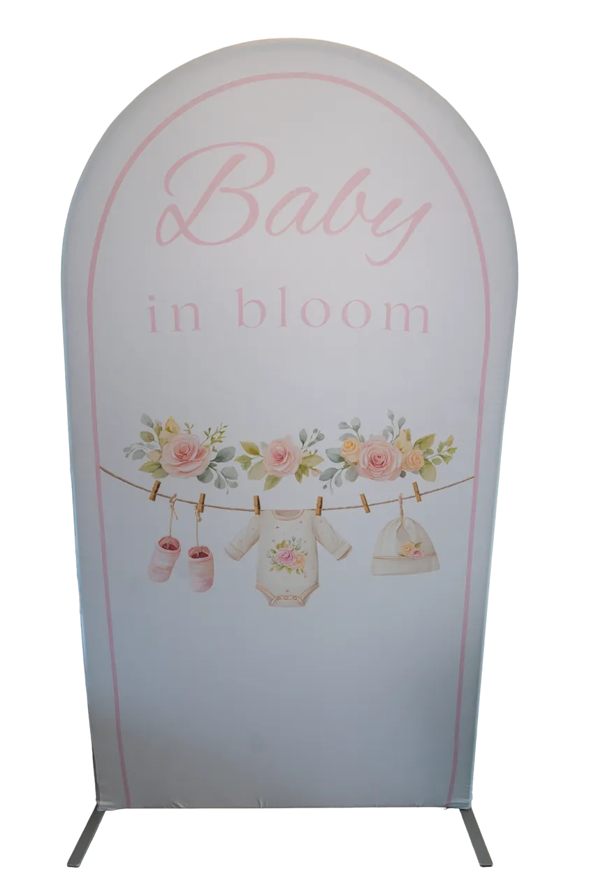 Baby in Bloom Clothesline 7.2ft Arch Cover