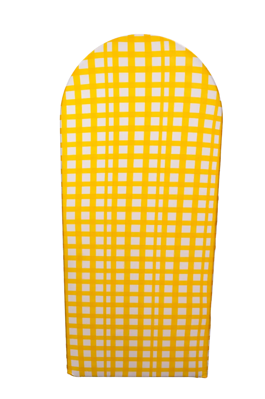 Yellow Plaid 6ft Arch Cover