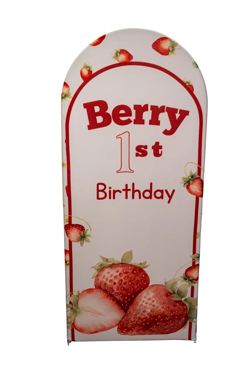 Berry 1st Birthday 6ft Arch Cover