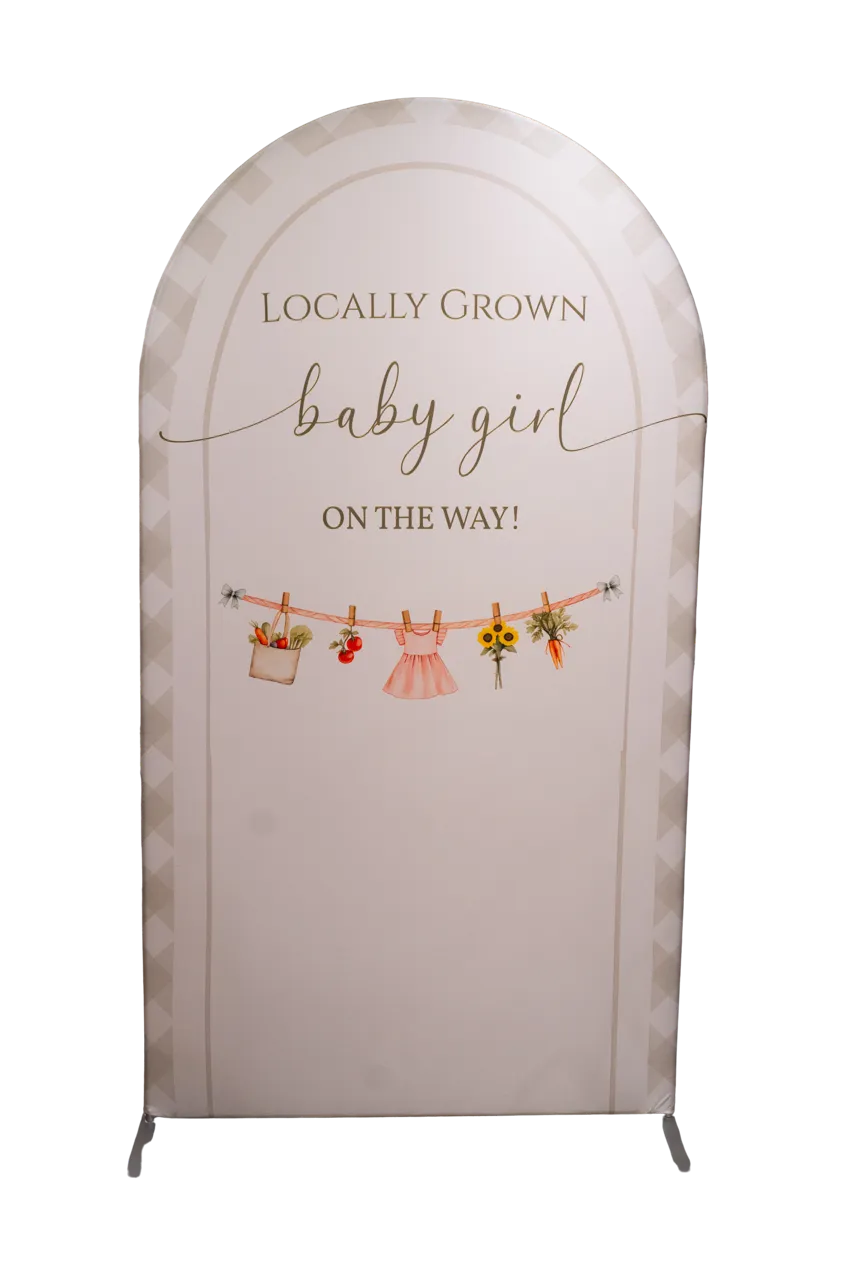 Gray/ Green Locally Grown Baby Girl 7.2ft Arch Cover