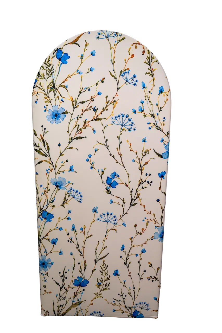 Blue Floral 6ft Arch Cover