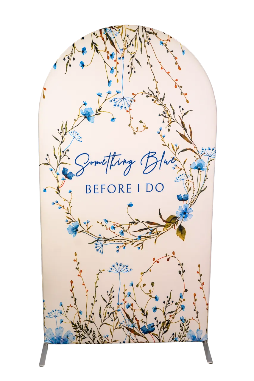 Something Blue Before I Do 7.2ft Arch Cover