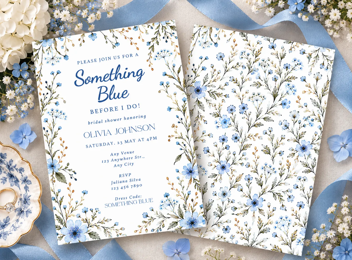 Something Blue Before I Do Invitation 3