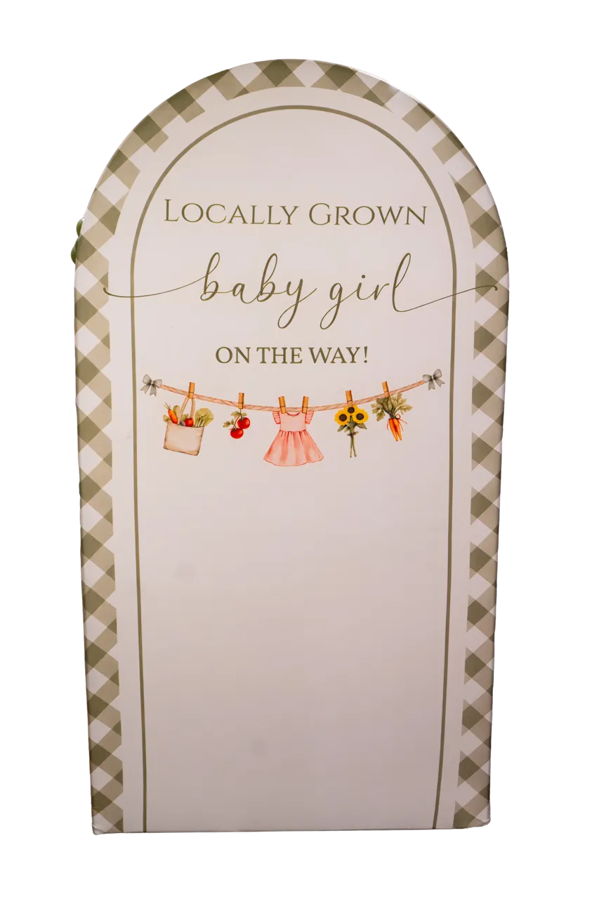 Locally Grown Baby Girl Sage Green 7.2ft Arch Cover