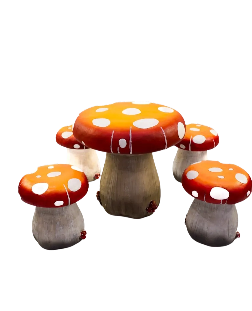 Mushroom table and chairs