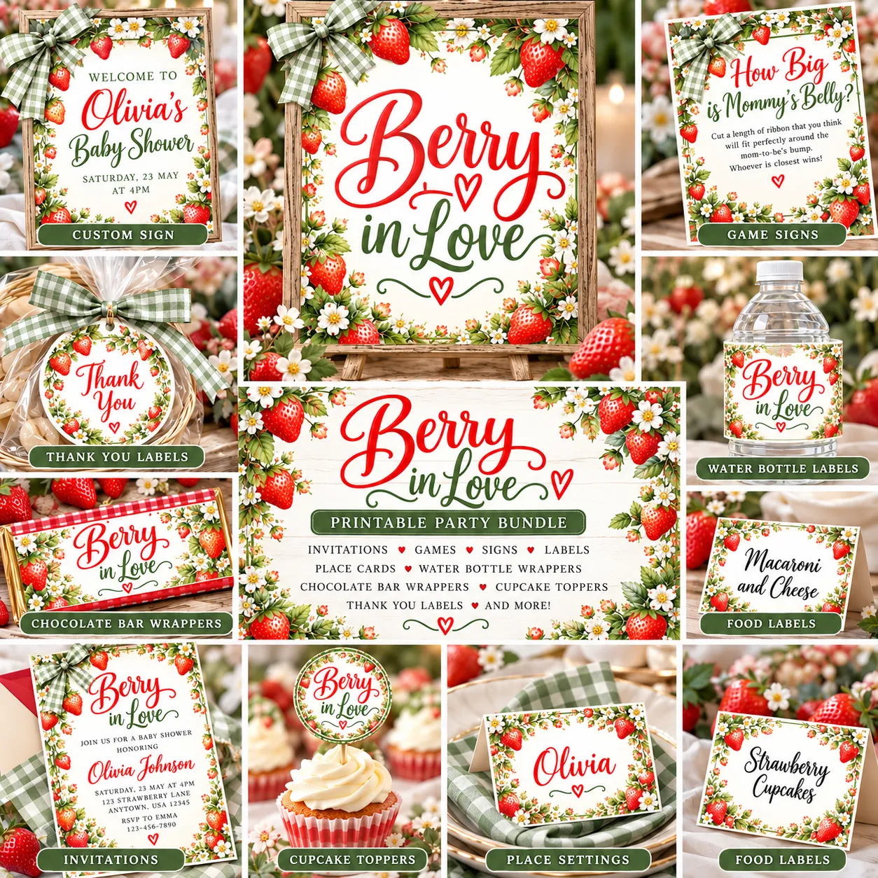 Berry in Love Downloadable Sign Bundle