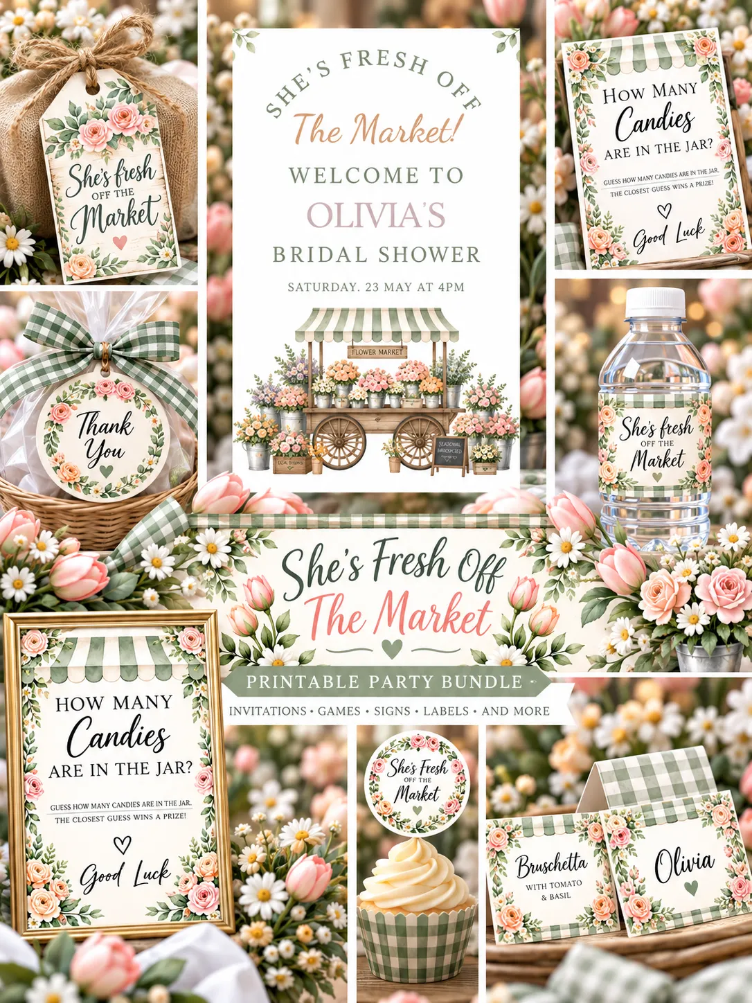 She's Fresh Off the Market Signs and Labels 