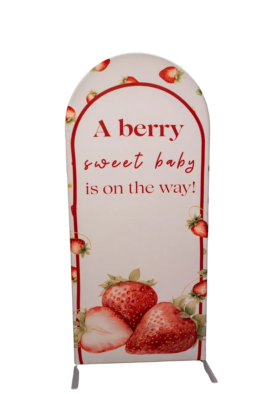 A Berry Sweet Baby is on the Way 6ft Arch Cover