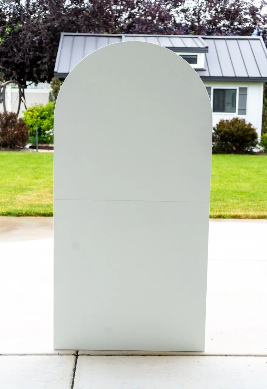 Large White Wood Arch 