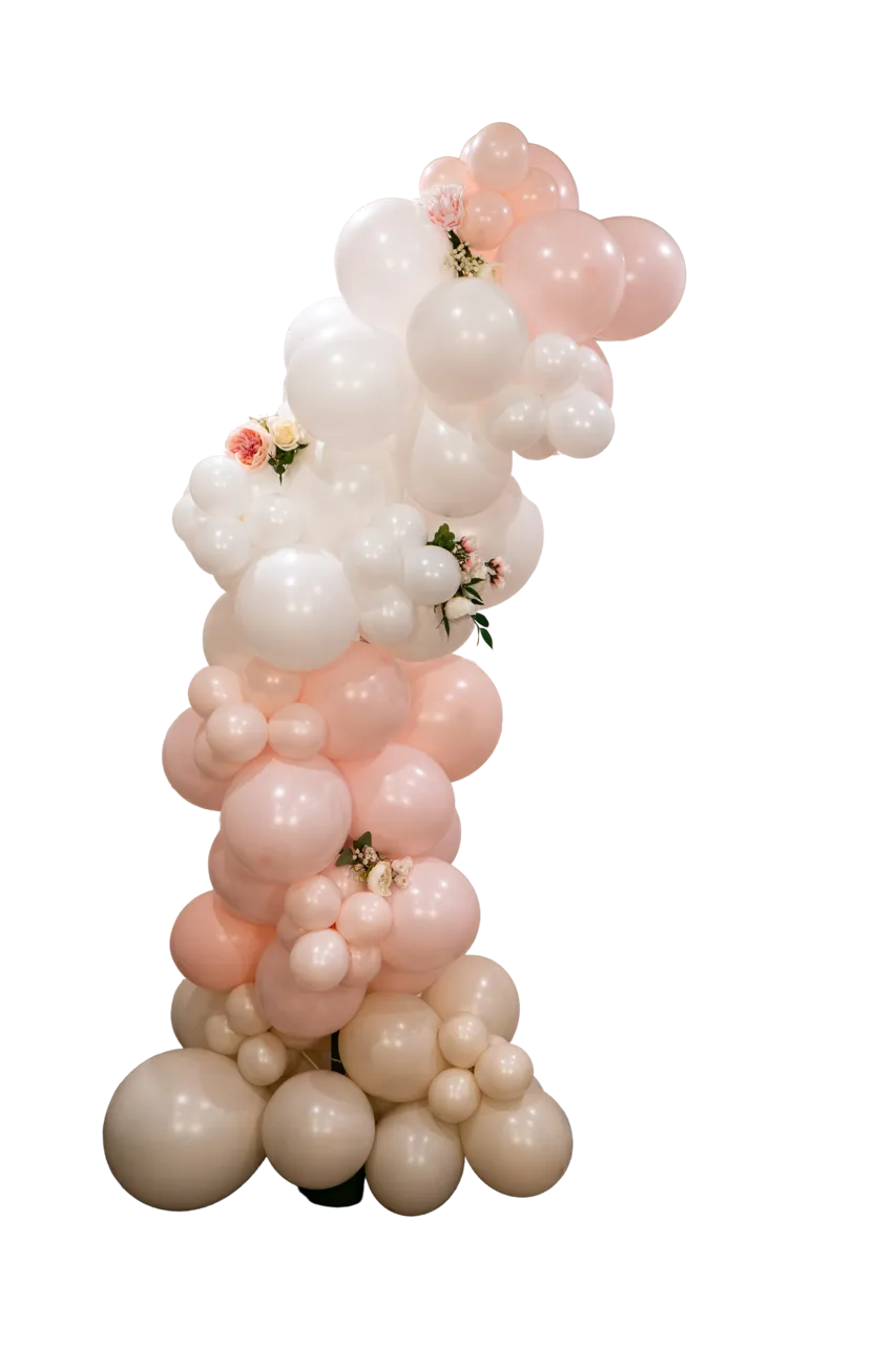 8ft Balloon Garland Already Inflated and Assembled.