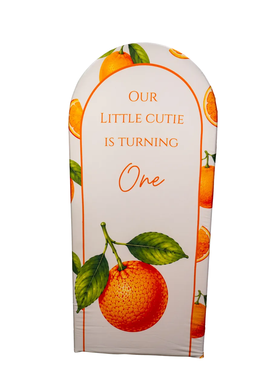 A Little Cutie is Turning One 6ft Arch Cover