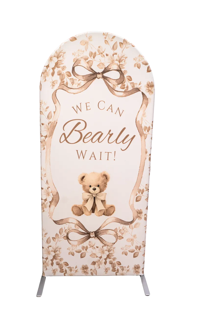 Light Brown We Can Bearly Wait 6ft Arch Cover