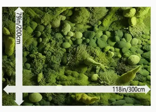 Green rug (79x118 inches)