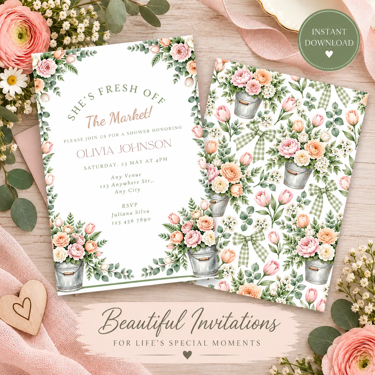 She's Fresh Off The Market Invitation 3