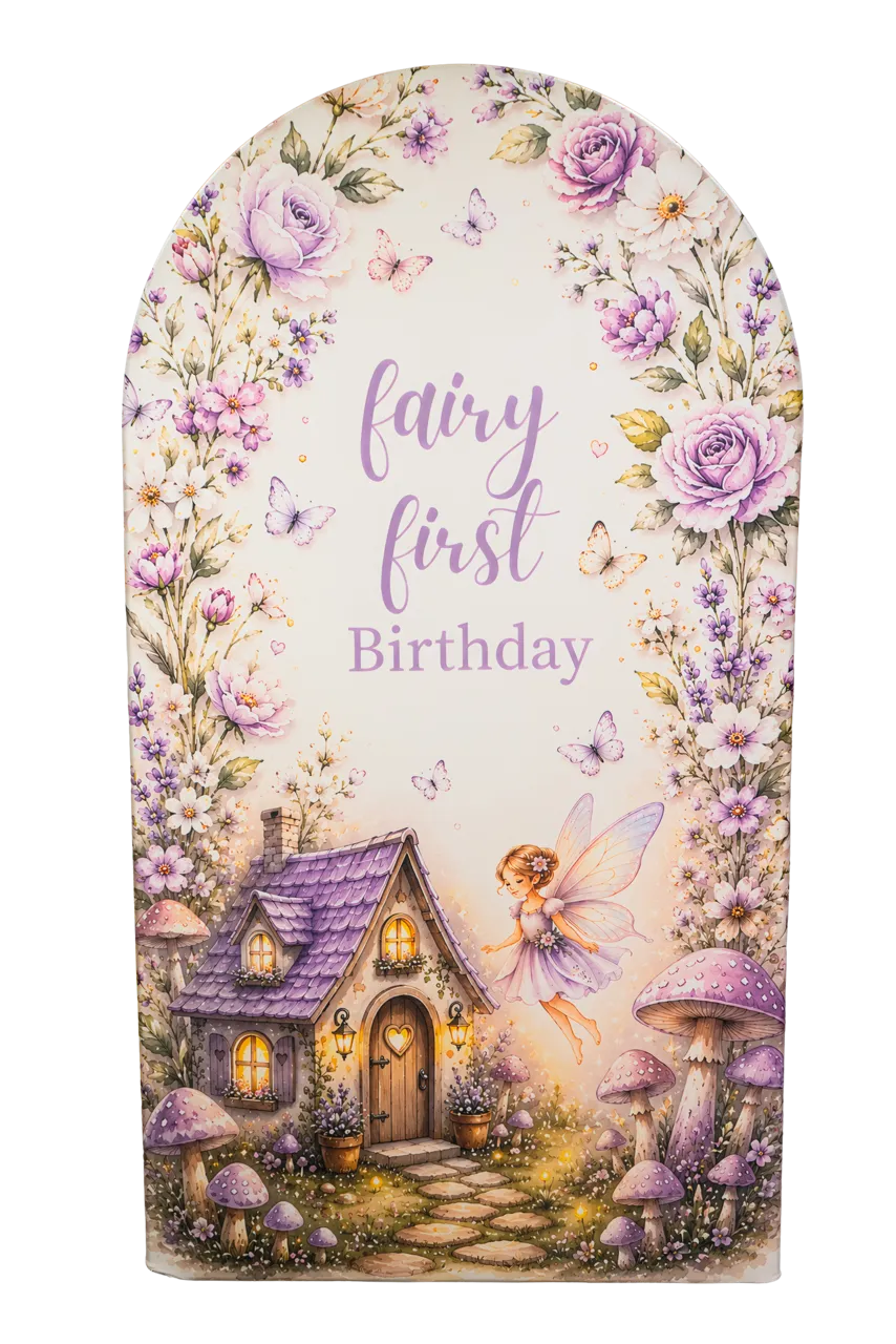 Fairy First Birthday 7.2ft Arch Cover