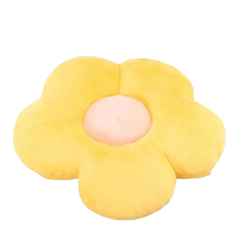 Small Yellow Flower Pillow 12"