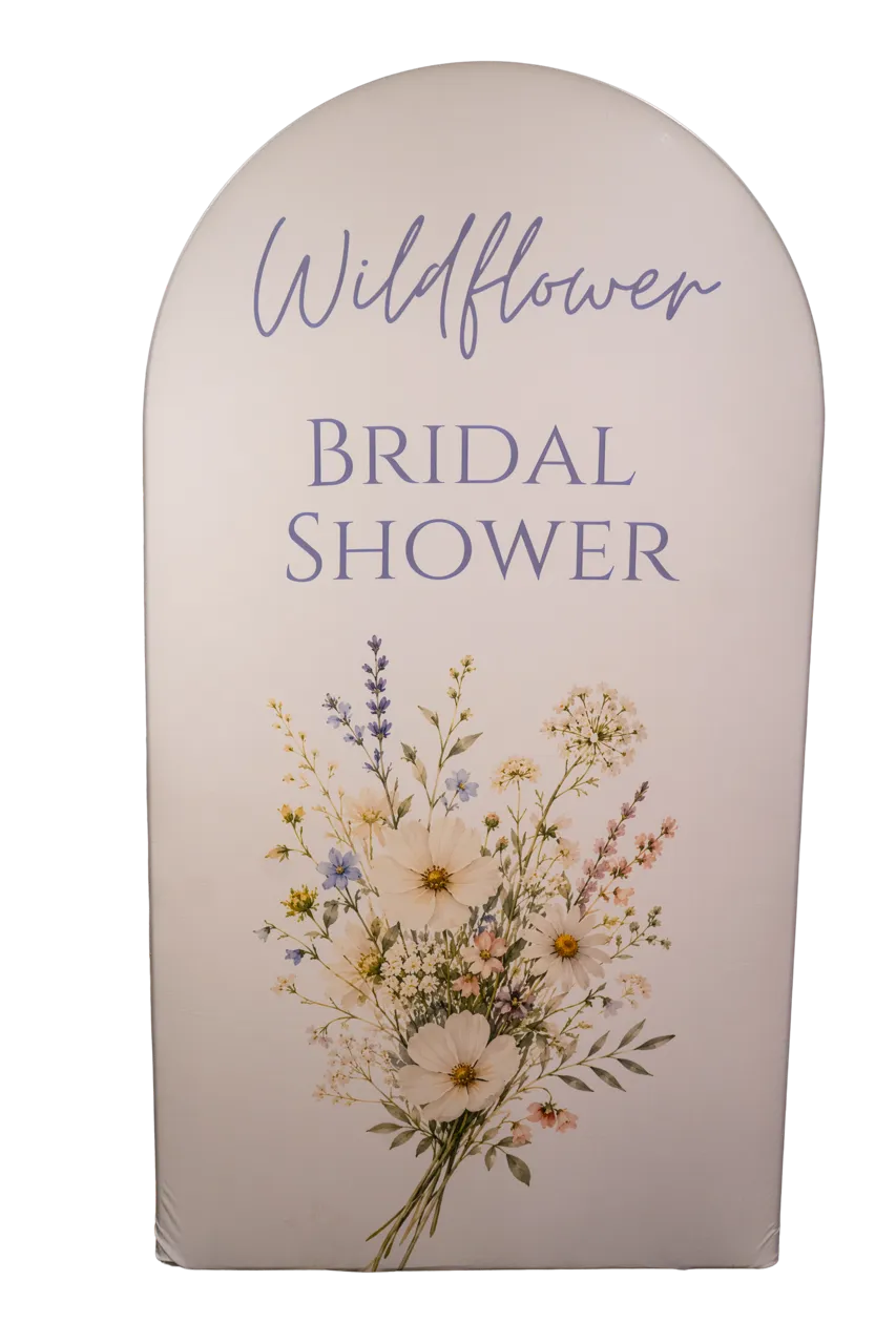 Wildflower Bridal Shower 7.2ft Arch Cover