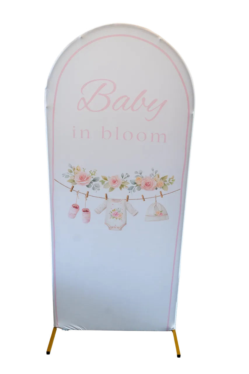 Baby in Bloom Clothesline 6ft Arch Cover