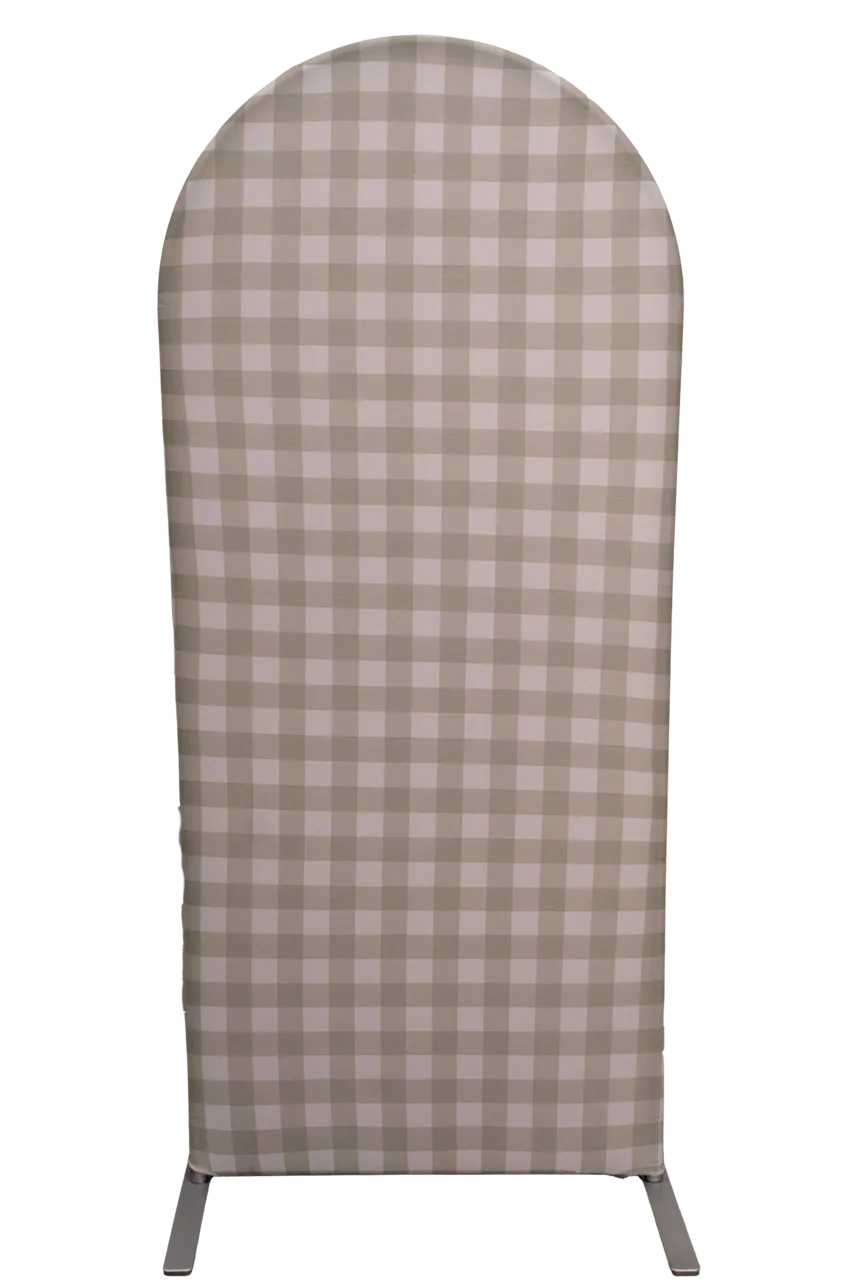 Light Green Gingham 5ft arch cover