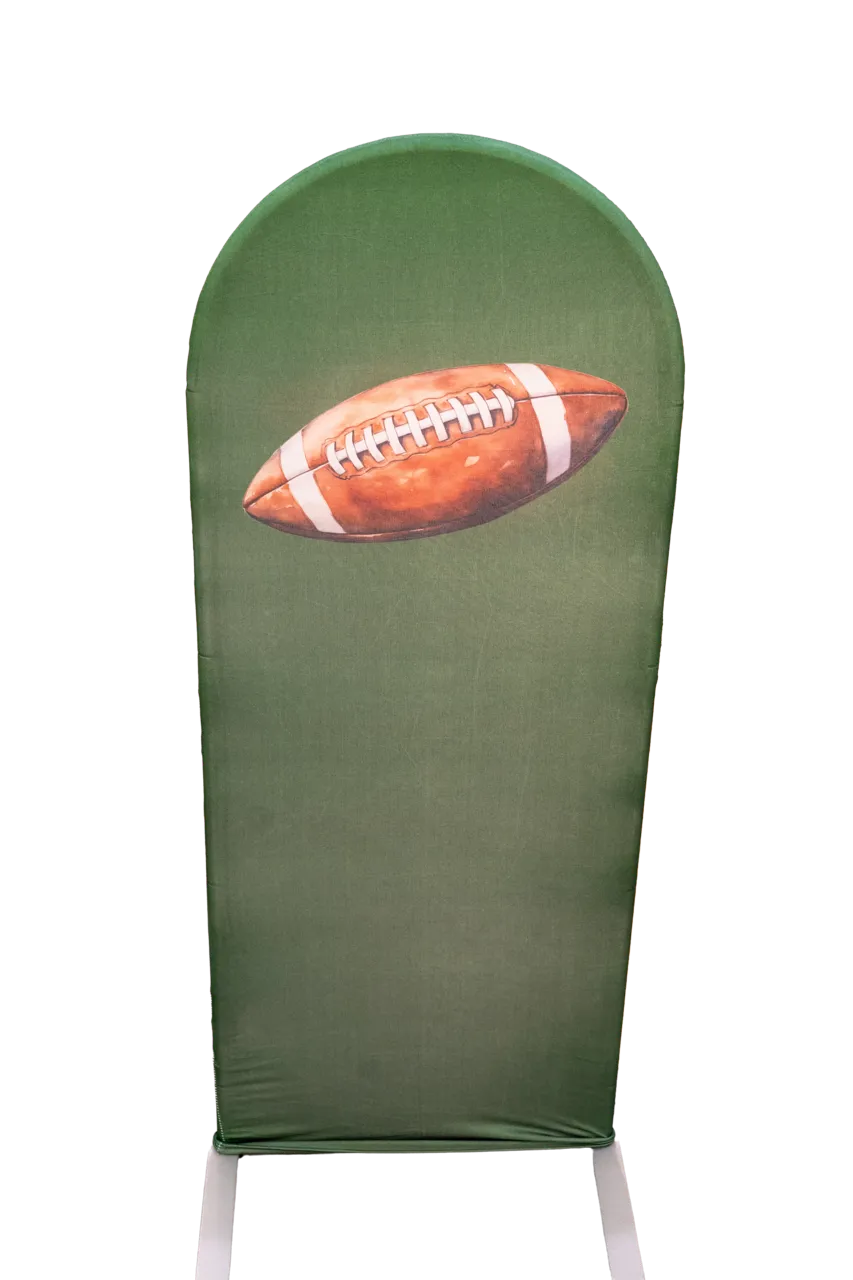 Football With Green Background 4ft Arch Cover