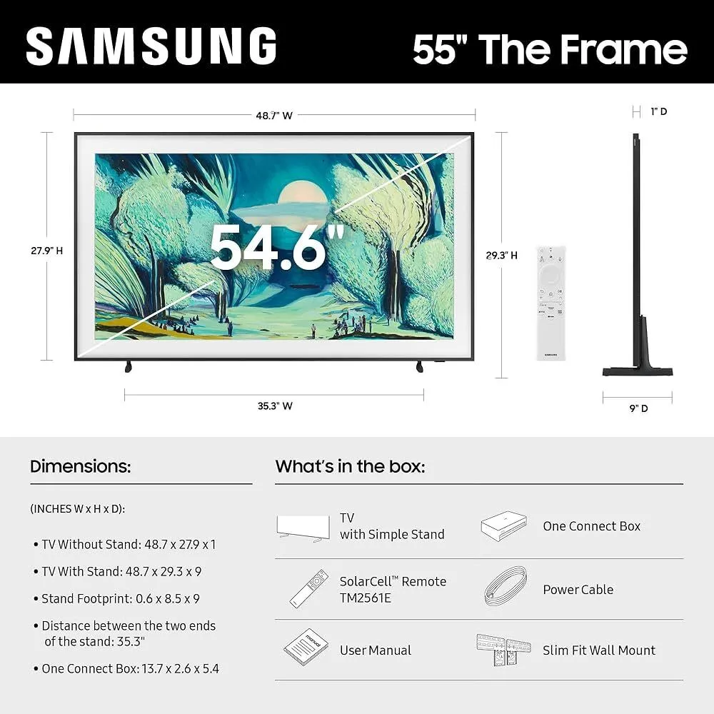 Samsung The Frame 55 Tv Monitor