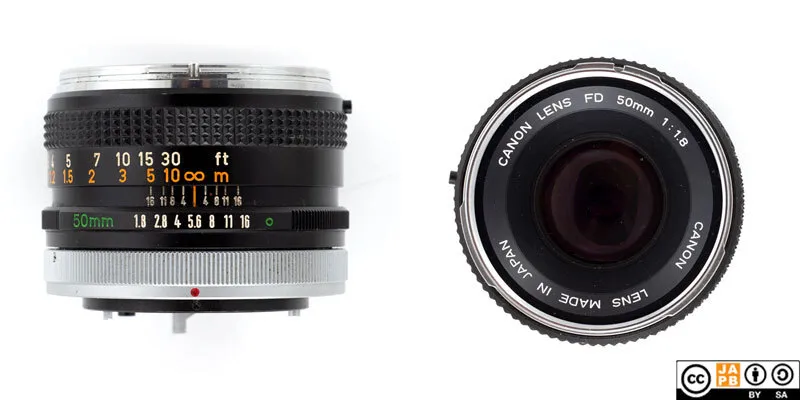 Canon FD 50mm f1.8 - EF (60 cm)