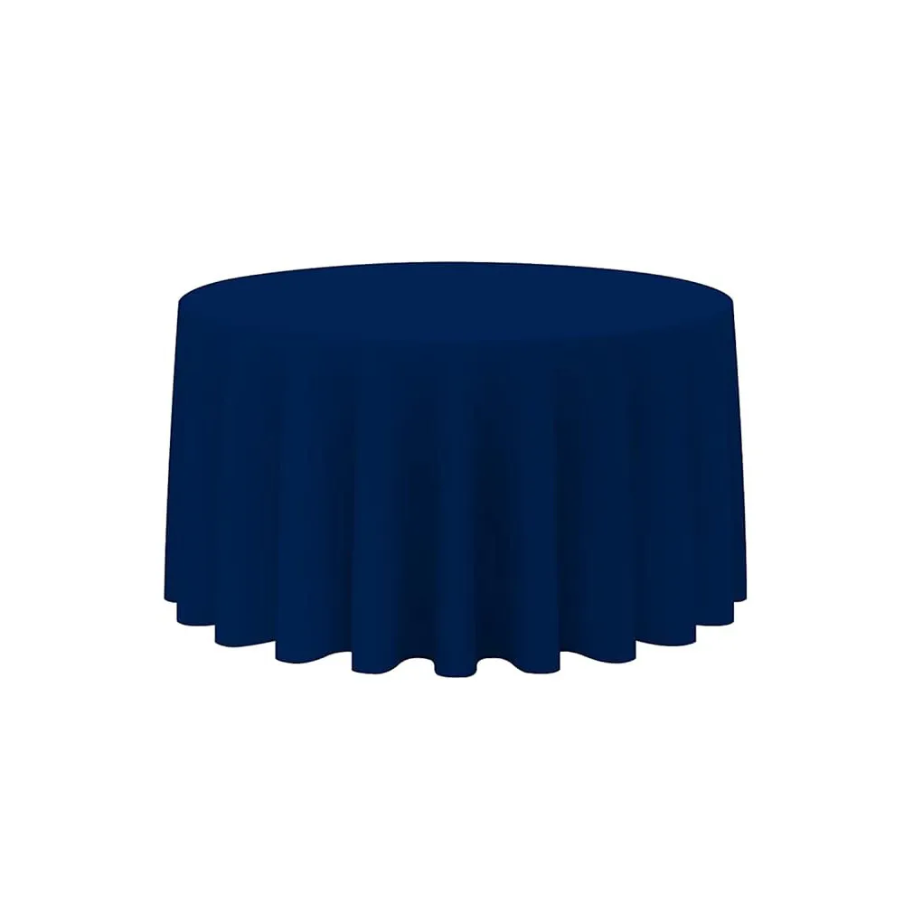 Blue 6' Round Table Cloth