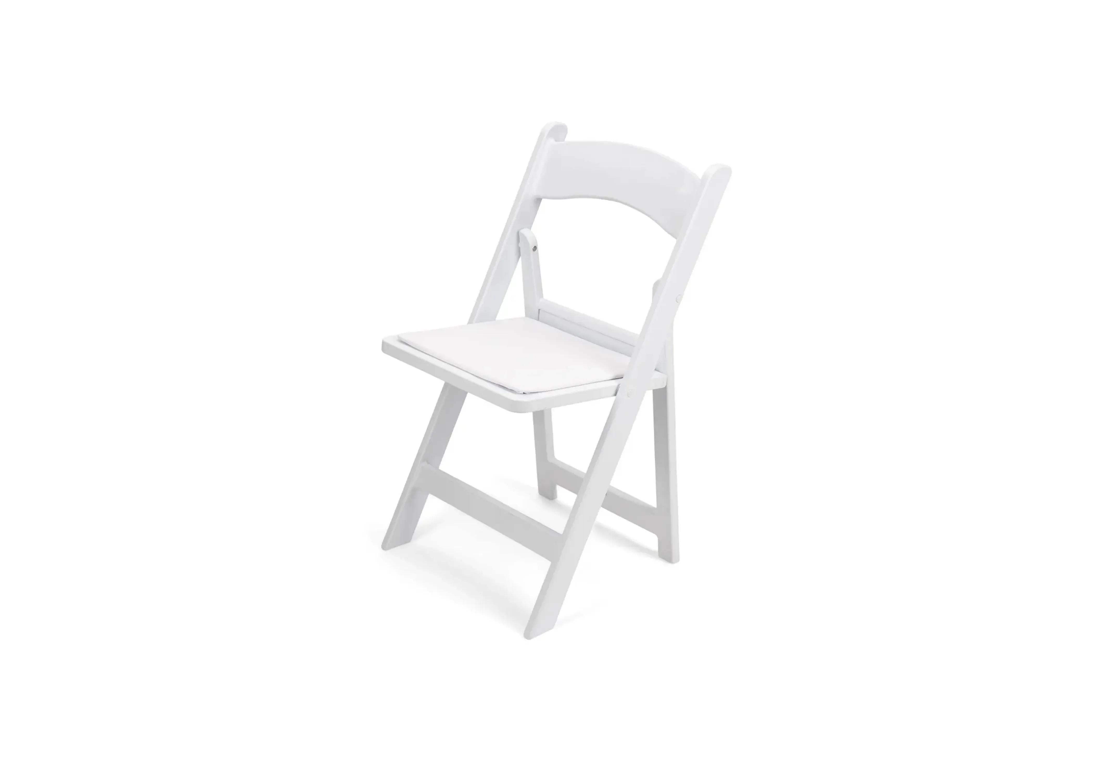 White Resin Folding Chair