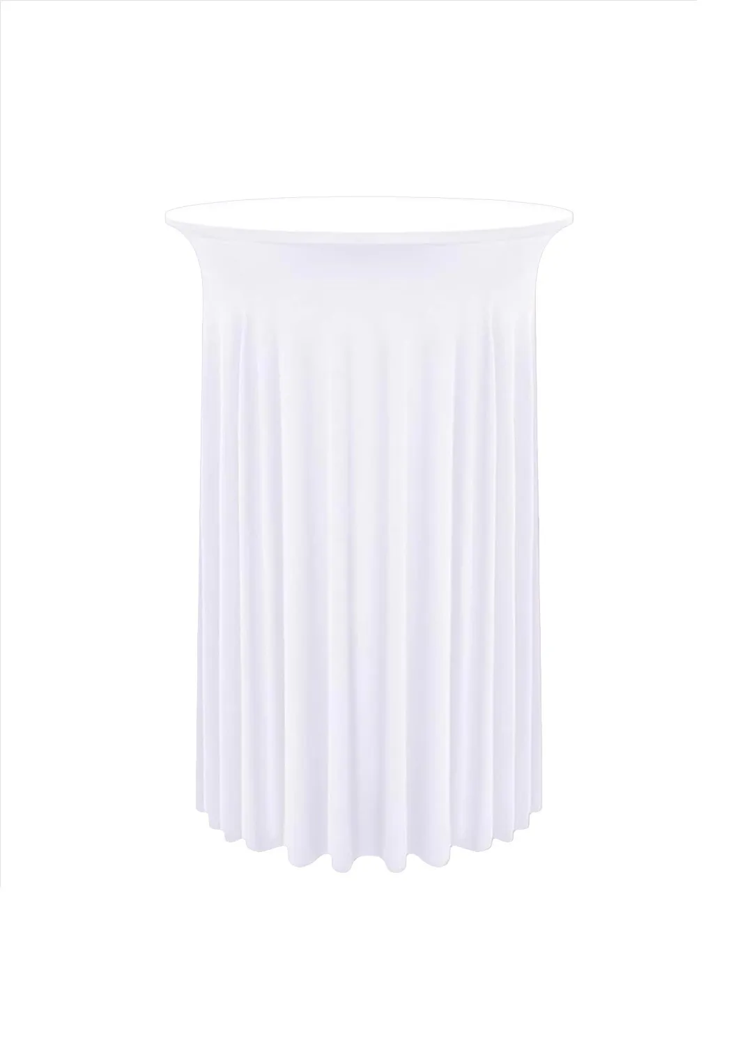 White 42" Cocktail Tablecloth
