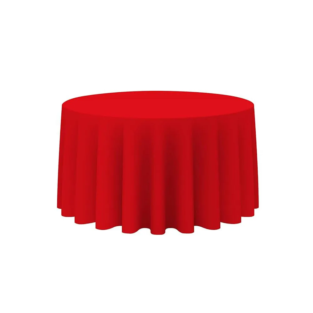 Red 6' Round Table Cloth